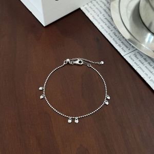 Dylam - Pulsera de Plata de Ley 925 con Cuentas y Colgante de Corazón, Diseño Minimalista y Elegante para Mujer - Product Image 3