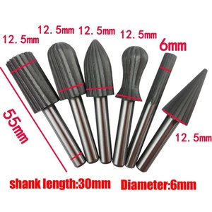 6 pièces de fraises rotatives pour le travail du bois, fraises de fraisage de surface et de sculpture pour perceuse électrique, pour le bricolage - Product Image 5
