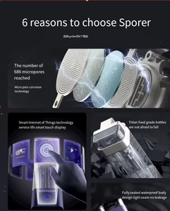 Système de <span class=keywords><strong>filtre</strong></span> à eau portable d'urgence pour le <span class=keywords><strong>camping</strong></span> Bouteille d'eau à hydrogène avec technologie brevetée Rapport de test à haute valeur d'hydrogène - Product Image 6