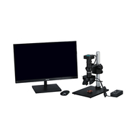 Mikroskop Inspeksi Video Digital HuaGuang TDM-6303DMP 100V-240V dengan Layar LCD, Lampu Cincin LED 4-Zona, dan Bodi 3D