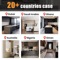 Meuble de cuisine en contreplaqué, aggloméré et MDF prêt à assembler, îlot de rangement, armoire de cuisine en bois pour appartement