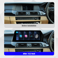 Foforfor Écran tactile 12,3 pouces avec système Linux et Carplay pour BMW Série 5 GT 2011-2012 (conduite à droite) – Autoradio GPS DSP avec unité centrale CIC