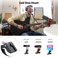 Pince super robuste NEEWER ST81 avec griffe porte-accessoire, trous filetés 1/4 et 3/8 pouces pour moniteur, microphone, éclairage LED et accessoires d'appareil photo