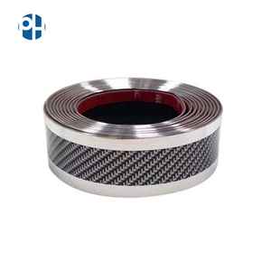 PH fibra di carbonio Auto cromata striscia di rivestimento 3CM 5CM 7CM protezione battitacco porta piastra per esterni accessori per Auto - Product Image 2