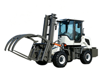 Chariot élévateur tout-terrain 5 tonnes avec pince, 4x4, diesel, hydraulique, pour manutention hors route