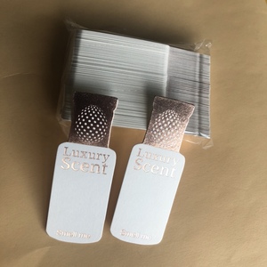 Biểu Tượng Tùy Chỉnh In Ấn Hương Thơm Tester Blotter Giấy Nghệ Thuật Giấy Mùi Dải Với Túi Cho Nước Hoa Lấy Mẫu - Product Image 3