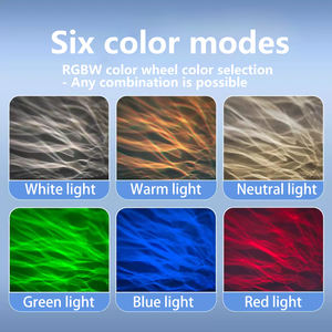 Lampe de projection <span class=keywords><strong>LED</strong></span> <span class=keywords><strong>multicolore</strong></span> dynamique Aurora pour la décoration de fond de restaurant, bar, jardin, éclairage mural et produit d'éclairage - Product Image 2