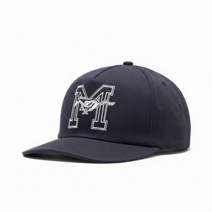 Gorra de Béisbol de 5 Paneles de Algodón con Cierre a Presión, Personalizada OEM, con Logotipo Bordado Plano, Sin Estructura, de Alta Calidad - Product Image 2