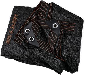 Filet <span class=keywords><strong>d</strong></span>'<span class=keywords><strong>ombrage</strong></span> agricole LIBO-Protection UV robuste pour les cultures, filet noir de 12 pieds <span class=keywords><strong>x</strong></span> 12 pieds - Product Image 2