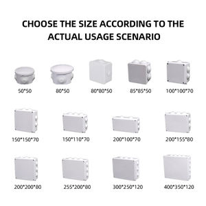 プラグストッパーIP55レベル防水ABSジャンクションボックス85*85*50屋外モニタリングスイッチプラスチック製<span class=keywords><strong>PVC</strong></span>製 - Product Image 3