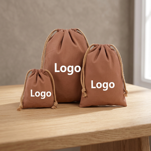 PFIVE Personalized High Quality Double String Cotton Drawstring Backpack Brown Bohemian Style All Seasons Fashion Design ~140 - Product Image 5
