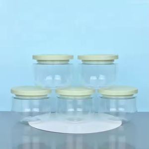 Luxury Empty Stock Cosmetic Jar 250ml Grey HDPE Wide Mouth Screw <b>Top</b> Skin Care Body Cream Packaging Containers - Product Image 3
