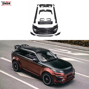 Nuevo Kit de Carrocería Ancha con Alerón Delantero/Trasero Estilo LM, Negro Carbón de Alta Calidad, 100% Compatible con Velar L560 2017-2019, Fijación con Tornillos - Product Image 1