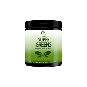 Wholesale Formula Vegan Juice Supplement Greens Blend Superfood Powder Energy Drink With Spirulina Probiotics