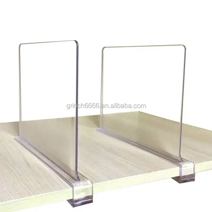 acrylic shelf divider separators clear shelf