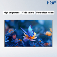 HRAY Lecteur numérique mural LED rétroéclairé 43 pouces avec mise à jour du contenu via clé USB et Wi-Fi pour affichage de nouvelles publicités en salon, compatible OEM ODM