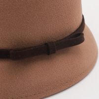 2025 Otoño Invierno elegante mujer Lana fieltro Cloche sombrero