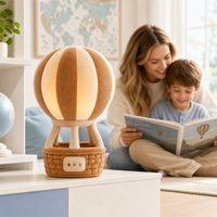 Peluche AI mignonne avec rembourrage en coton PP ultra doux, design montgolfière - Cadeau de fête pour enfants et adolescents