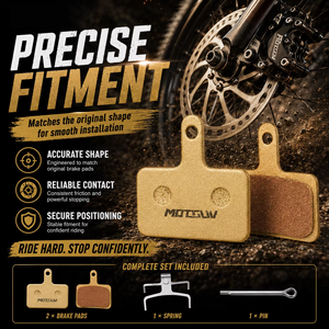 MOTSUV 구리 소결 디스크 브레이크 패드 - <span class=keywords><strong>MTB</strong></span> 및 로드 바이크용 고성능 금속 컴파운드, 내열성 및 내구성 - Product Image 6