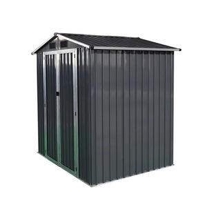 Caseta de Jardín de Acero 6x4 pies con Puerta con Cerradura, Unidad de Almacenamiento Exterior - Product Image 2