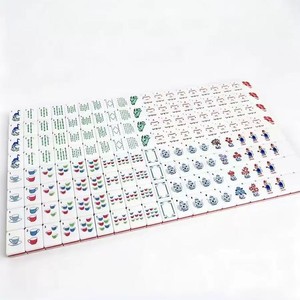 Fichas de mahjong americanas de acrílico de cuatro capas con diseño de mono rosa, diseño creativo de dibujos animados, portátiles, ideales para reuniones familiares - Product Image 5