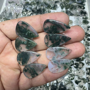 Venta al por Mayor de Piedra de Ágata Musgosa Natural en Bruto, Cristal Verde sin Pulir para Joyería, Decoración del Hogar, Sanación y Feng Shui - Product Image 1
