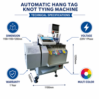 Machine à nouer les étiquettes de vêtements à grande vitesse, machine à enfiler les cordons d'étiquettes, machine à enfiler les cordons élastiques en nylon pour étiquettes de vêtements