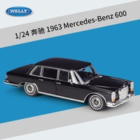 Welly 1:24 Mercedes1963 Benz 600 Commando Voiture Métal Collection Simulation Moulé Sous Pression Voiture Alliage Modèle De Voiture Véhicules