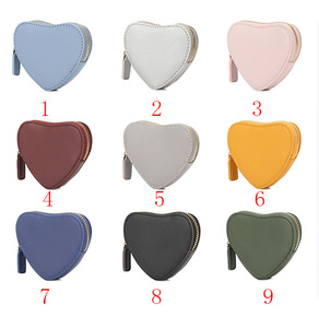 Porte-monnaie personnalisé en cuir Pu pour femme, porte-monnaie joyeux saint-valentin, Logo personnalisé, en forme de cœur - Product Image 2