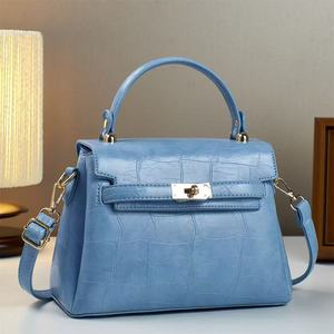 Women's Retro Frosted Lock <b>Small</b> Square Crossbody Bag 2026 New Korean Mobile Phone Polyester Lining Cover Closure - Product Image 2