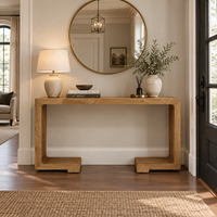 Moderner Massivholz-Konsolentisch Eingangsbereich Flurtisch Minimalistisches Design für Wohnzimmer Hotel Zuhause