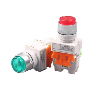 Interrupteur à bouton-poussoir lumineux Chkl LAY37 à réinitialisation automatique, contact argenté, 220V, usage industriel - Product Image 5