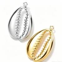 Pendentif Coquillage en Acier Inoxydable Senmei Plaqué Or Véritable 18 carats PVD Accessoires Marins Matériaux DIY Vente en Gros