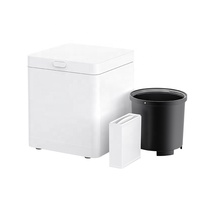 Composteur de cuisine intelligent 2,5 L, fonctionnement à une touche, sans odeur, utilisation domestique, matériau ABS, contrôlé par application, acier inoxydable