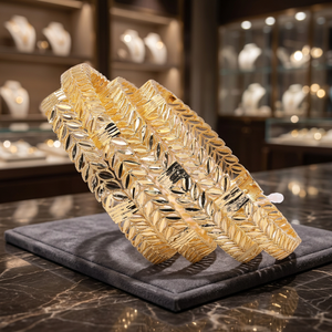 Dye Gold Plated <b>Bangles</b> Sets, Custom Dye Gold <b>Bangles</b>, Luxury Dye Gold <b>Bangles</b>, Fashion <b>Bangles</b>, Gold Filled Jewelry Oro Joyeria - Product Image 6
