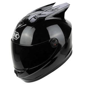 2 x Accessoires de <span class=keywords><strong>casque</strong></span>, décoration de <span class=keywords><strong>moto</strong></span> de course tout-terrain, autocollants en forme de cornes de mohawk avec colle 3M - Product Image 4