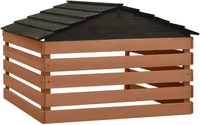 Abri pour voiture en bois de style moderne Abri de garage pour tondeuse à gazon de jardin extérieur pour voitures