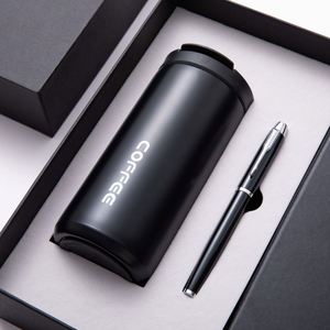 Nuevo Set Empresarial Innovador: Taza de Café de Acero Inoxidable 304 de 400 ml con Cuaderno Magnético de Tapa Cuadrada y Bolígrafo para Clientes - Product Image 3