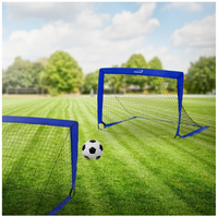 But de football portable pliable en fibre de verre 4x3FT de haute qualité, vente directe usine, facilement démontable pour l'entraînement des enfants