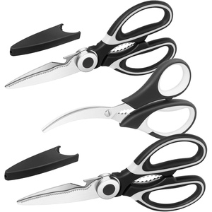 Tijeras de Cocina de Acero Inoxidable Resistentes y Ecológicas, Tijeras Panda Afiladas con Cubierta Protectora para Cortar Alimentos (Grado Alimenticio) - Product Image 1