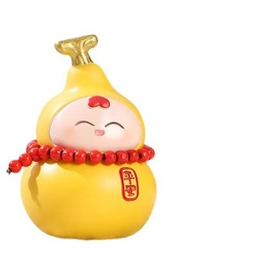 Adorno de Calabaza de Dibujos Animados Creativo y Lindo, 4 Piezas, Decoración de Escritorio de Resina, Regalo de Oficina Feng Shui, Año Nuevo Chino - Product Image 4