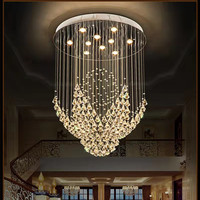 JYLIGHTING Art Décoratif Résidentiel Luxe Fabricant Fantaisie Hôtel Lobby Chambre Salon Led Lustre en Cristal
