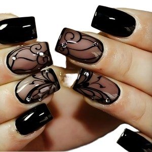 Nuevas uñas postizas transparentes de calidad profesional para salón de manicura, paquete de 24 piezas, puntas de uñas largas y medianas, venta directa, uñas postizas con punta francesa. - Product Image 6