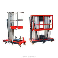 Ascenseur mobile en alliage d'aluminium, plate-forme de levage hydraulique électrique, petit intérieur à haute altitude
