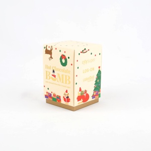 Wholesale Custom Christmas Square Candle Paper <b>Box</b> Clear Window <b>Xmas</b> <b>Gift</b> Craft Scented Candle Carton Packaging Custom Logo - Product Image 4