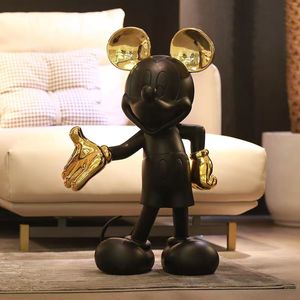 Placcato Mickey artigianato cartone animato <span class=keywords><strong>topolino</strong></span> decorazione scultura per soggiorno portico TV cabinet desktop - Product Image 4