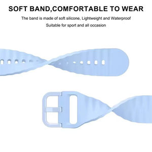 Correa de reloj de silicona suave 22mm 20mm correa de reloj de liberación rápida correa de reloj inteligente deportiva transpirable - Product Image 4