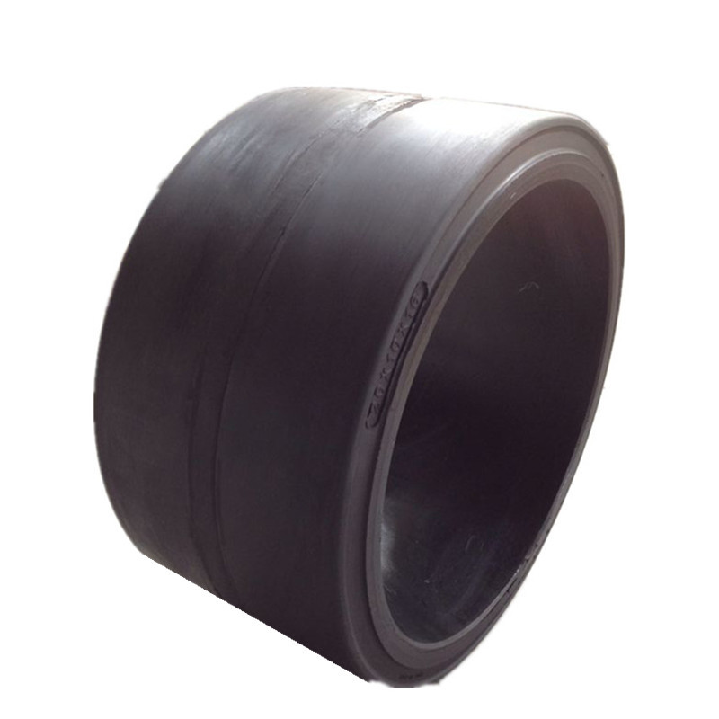Press on Tyre Manufacturer in China  36x16x30 36*16*30 Cushion Solid Tire With Rim Available White Black Trailer Tire