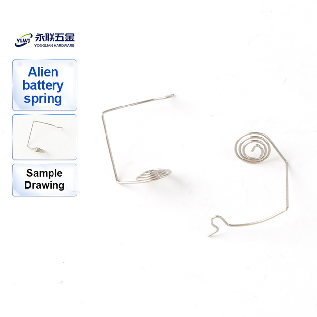 Special Shape Nickel-plated Spring Steel Battery Spring Flat Coil Customizable Size ODM/OEM Service for Battery Box Electronics