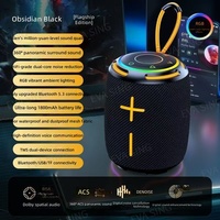 Nouveau tissu pour haut-parleur portable 5.3 avec subwoofer et éclairage LED RGB pour l'extérieur, diaphragme coloré TWS X8D, cadeau